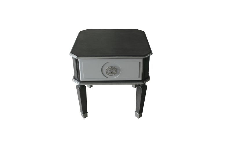 House Beatrice - End Table - Charcoal & Light Gray