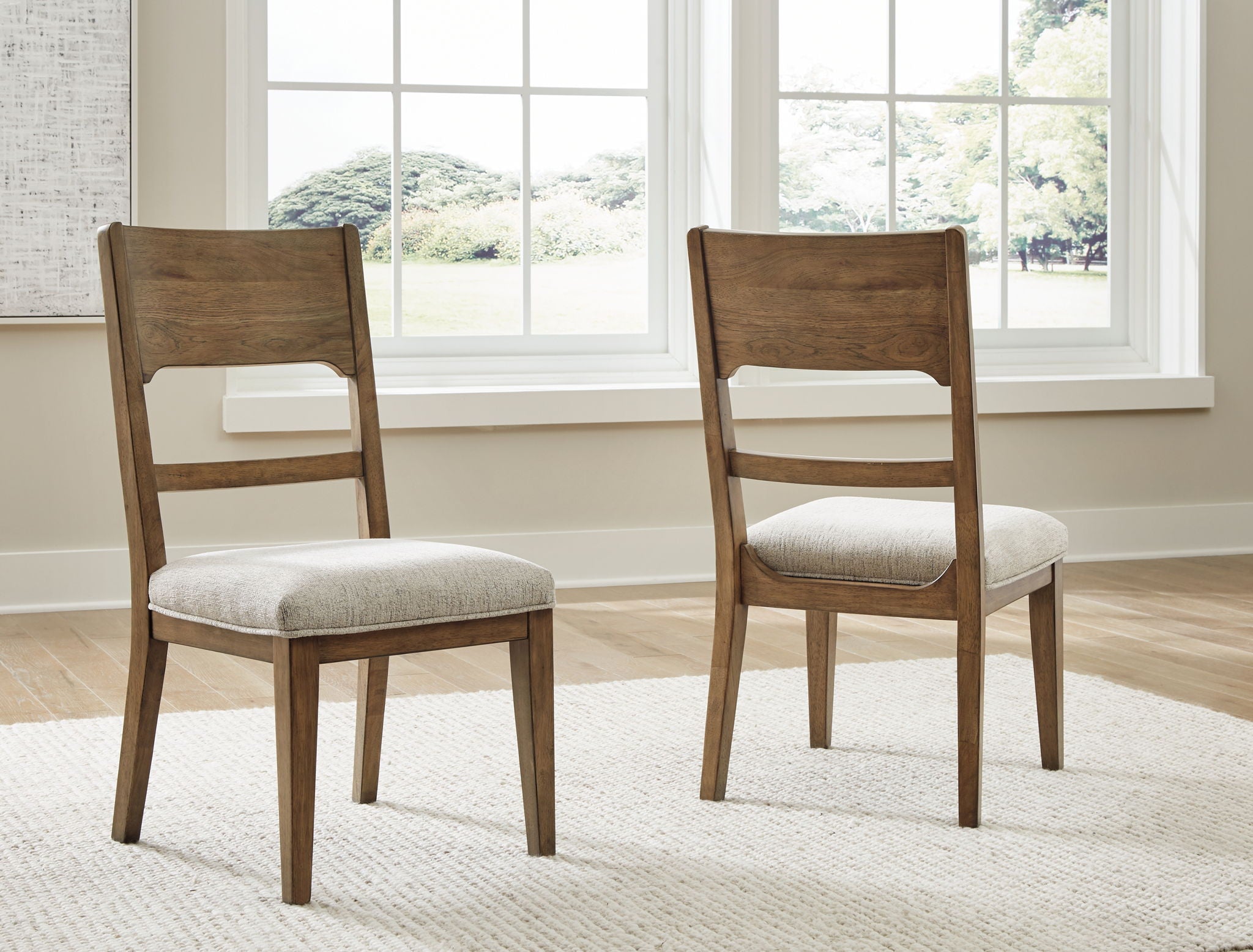 Cabalynn - Dining Uph Side Chair (Set of 2) - Oatmeal / Light Brown