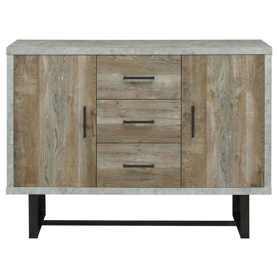 Coaster Fine Furniture Abelardo - 3-Drawer Engineered Wood Cabinet - Weathered Oak | Meri Furniture