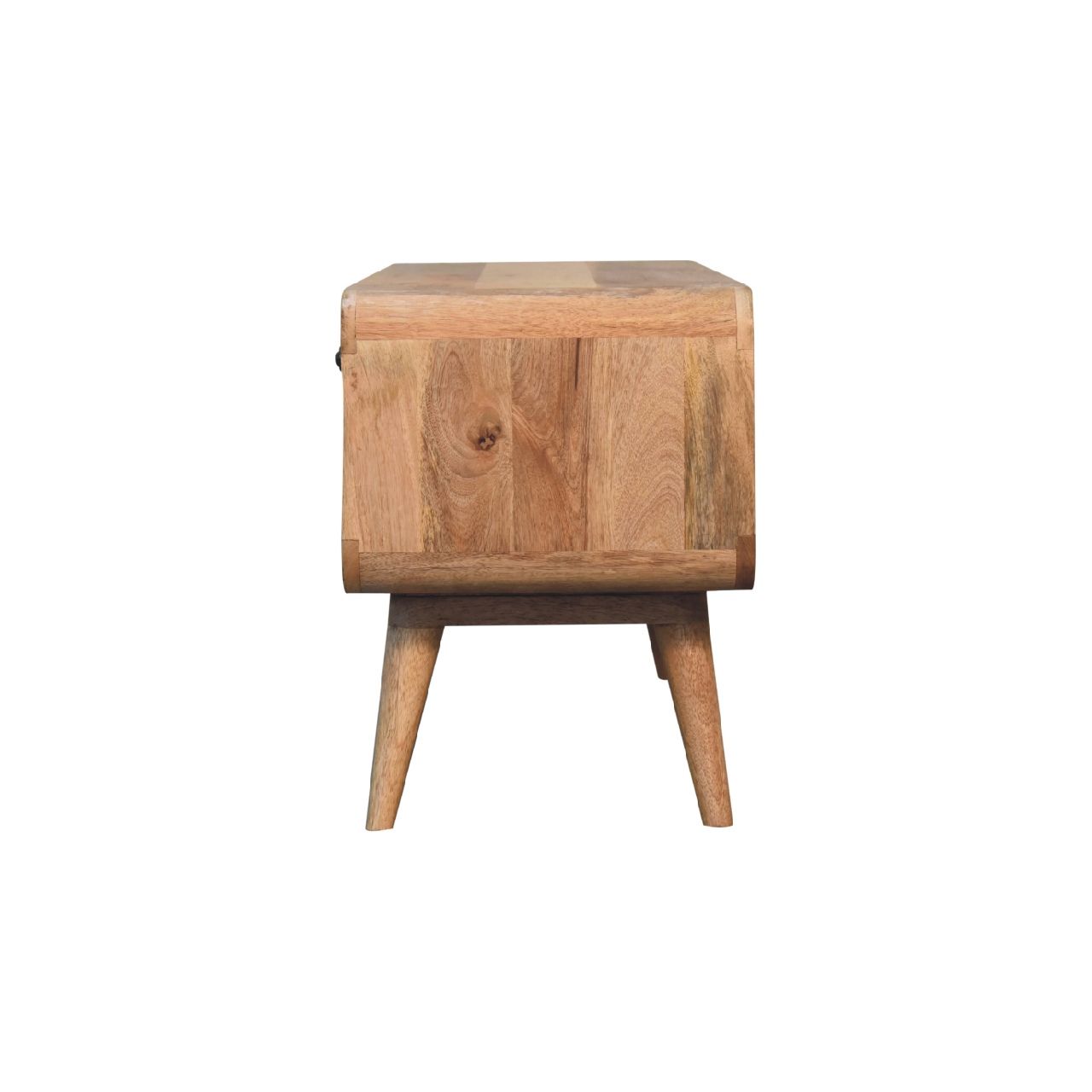 Reverse Curve Media Unit - Oak