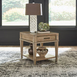 Liberty Furniture Devonshire - Drawer End Table - Weathered Sandstone | Meri Furniture