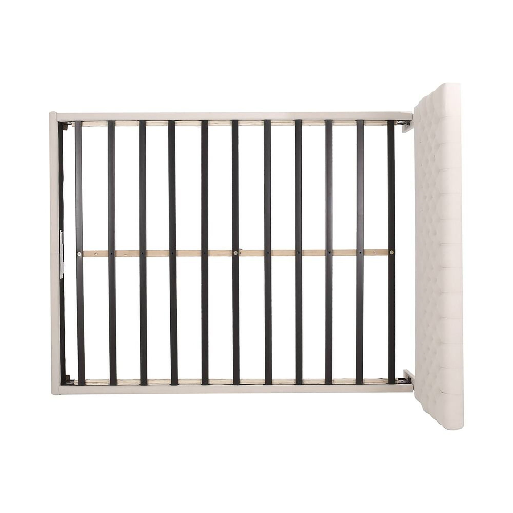 Cumulus - Fully Upholstered Fabric Queen Bed Set - Ivory