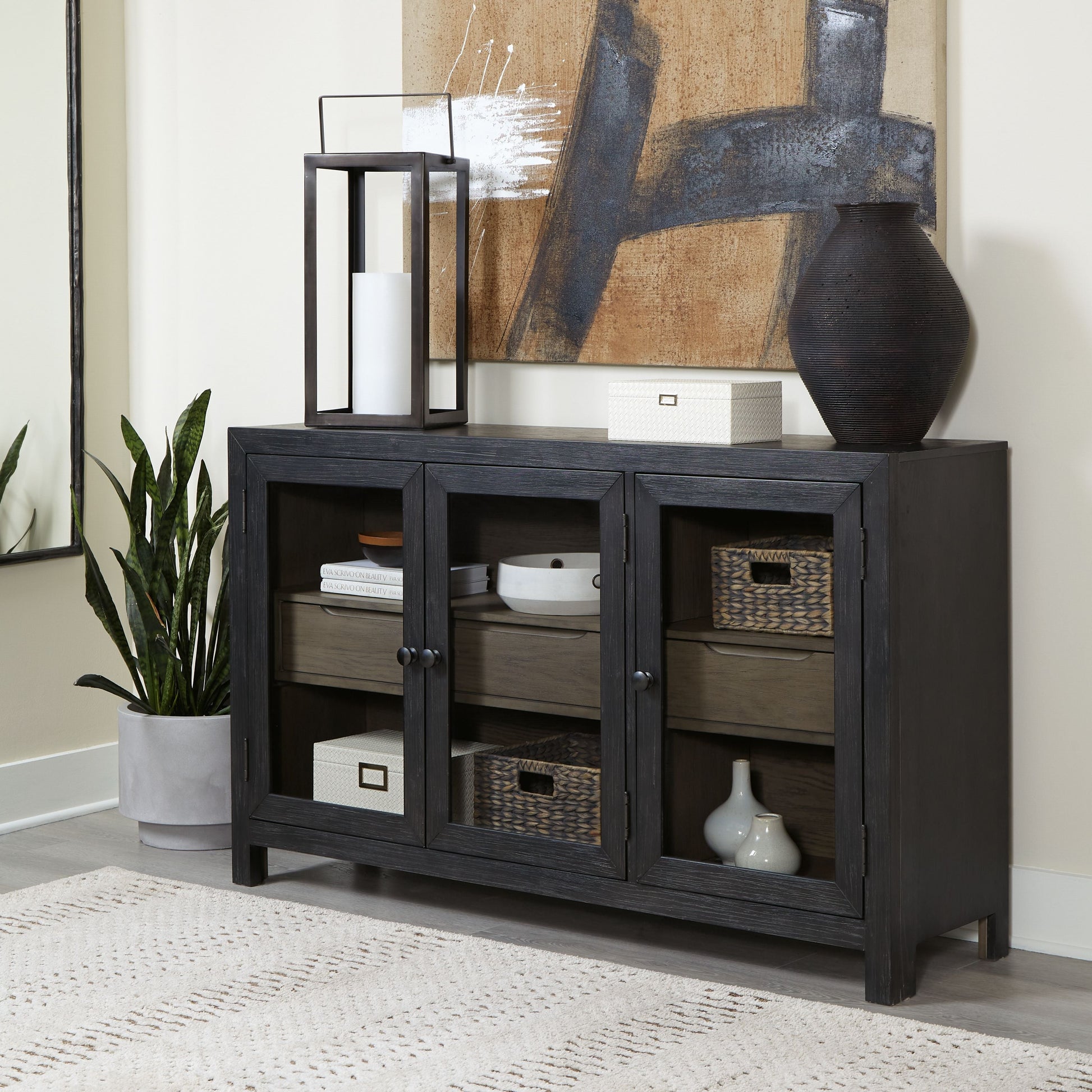 Signature Design by Ashley® Lenston - Accent Cabinet | Meri Furniture