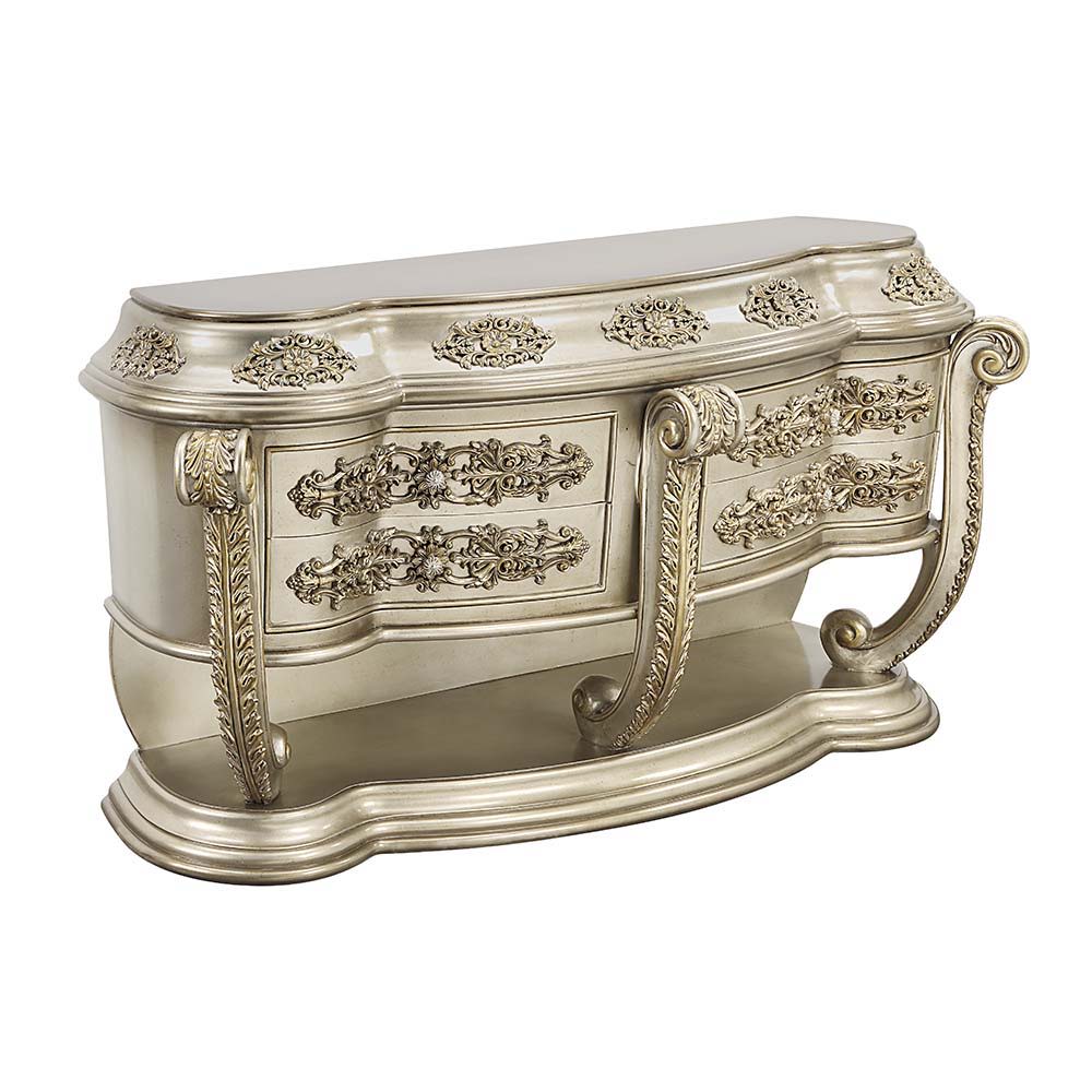 ACME Danae - Server - Champagne & Gold Finish | Meri Furniture
