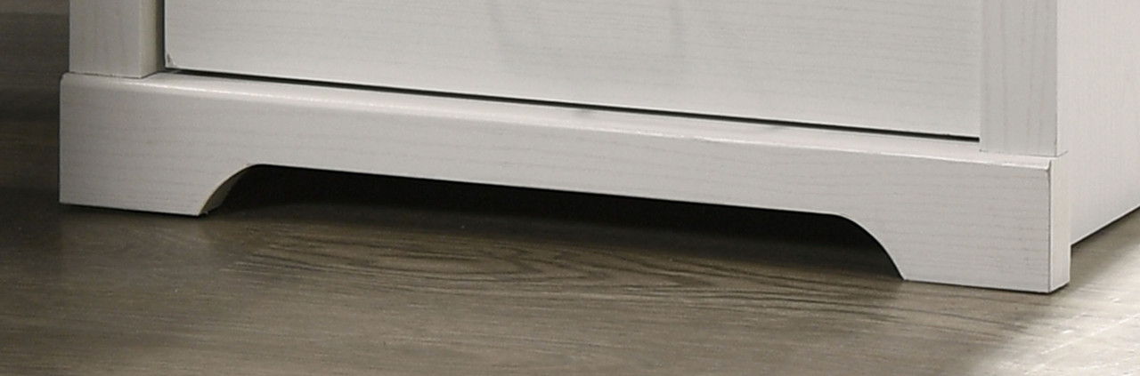 Elara 22"W White 2-Drawer Nightstand Bedside Table with USB charging  Ports