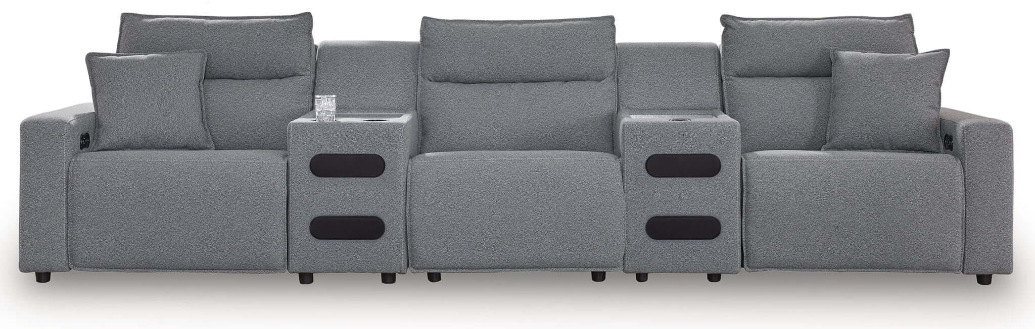 ModMax II - Salt And Pepper - Reclining Sectional