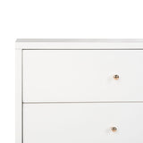 LYLA RETRO NIGHTSTAND / WHITE/GOLD