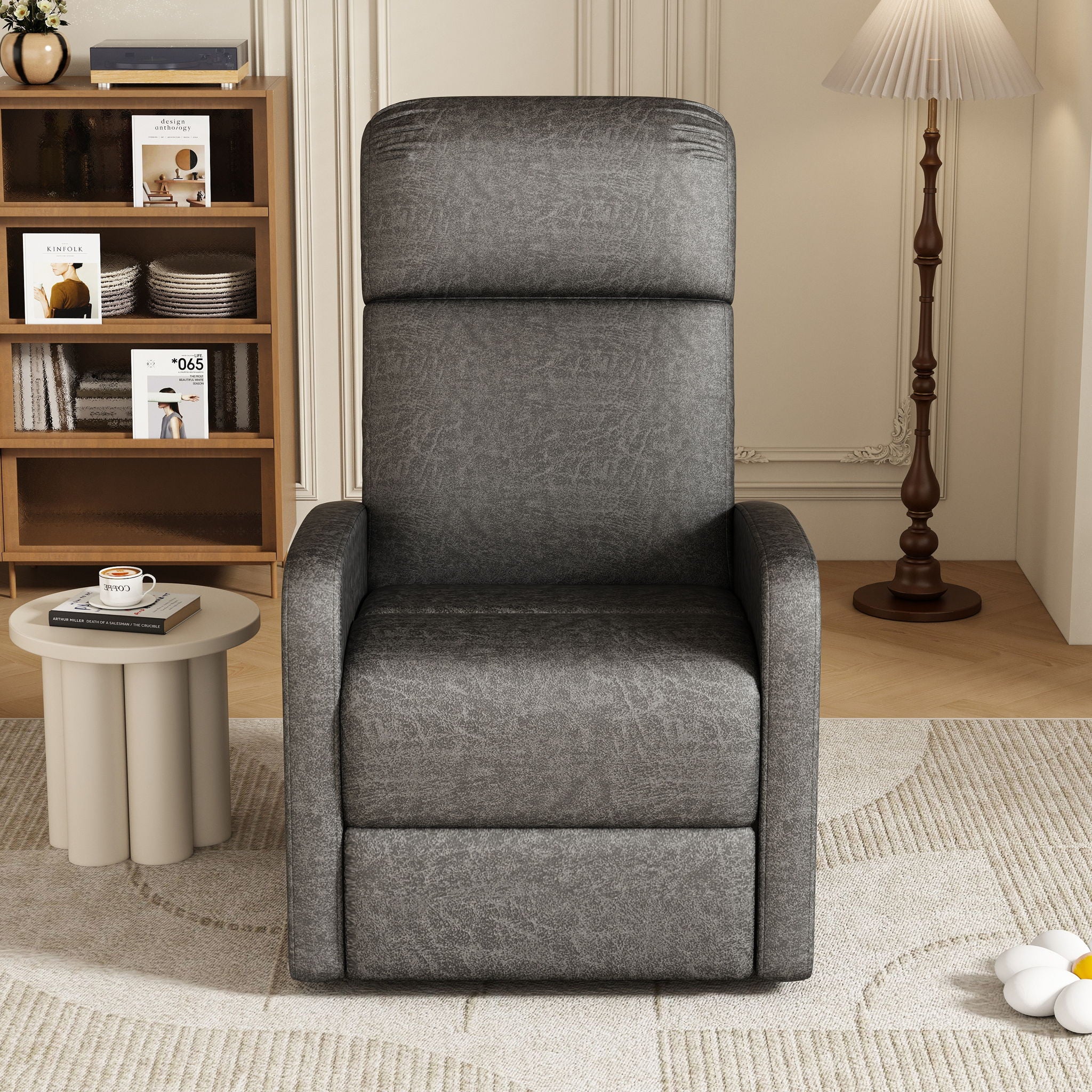 Modern Recliner Manual, Home Theater Chair With Adjustable Backrest