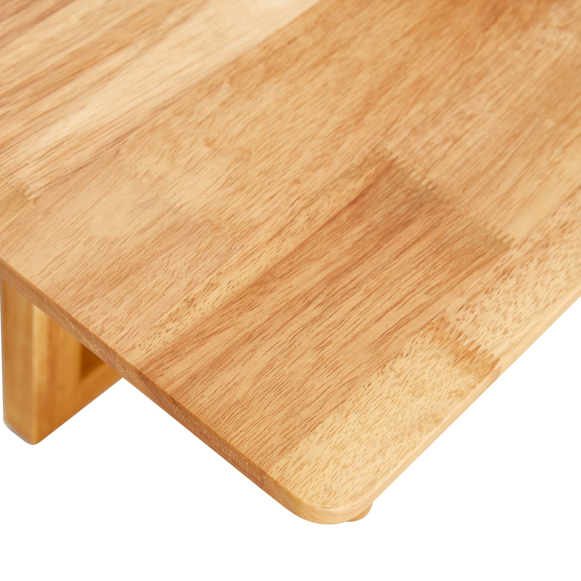 Chinese Style White Solid Wood And Imitation Rattan Coffee Table