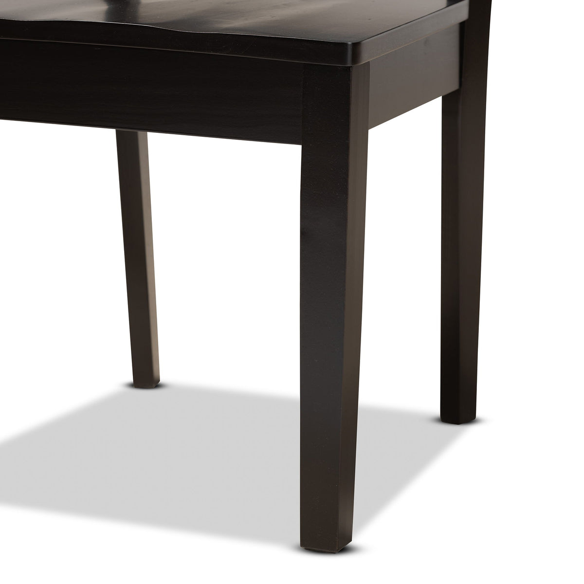 Brava Modern and Contemporary Dark Brown Finished Wood 5-Piece Dining Set