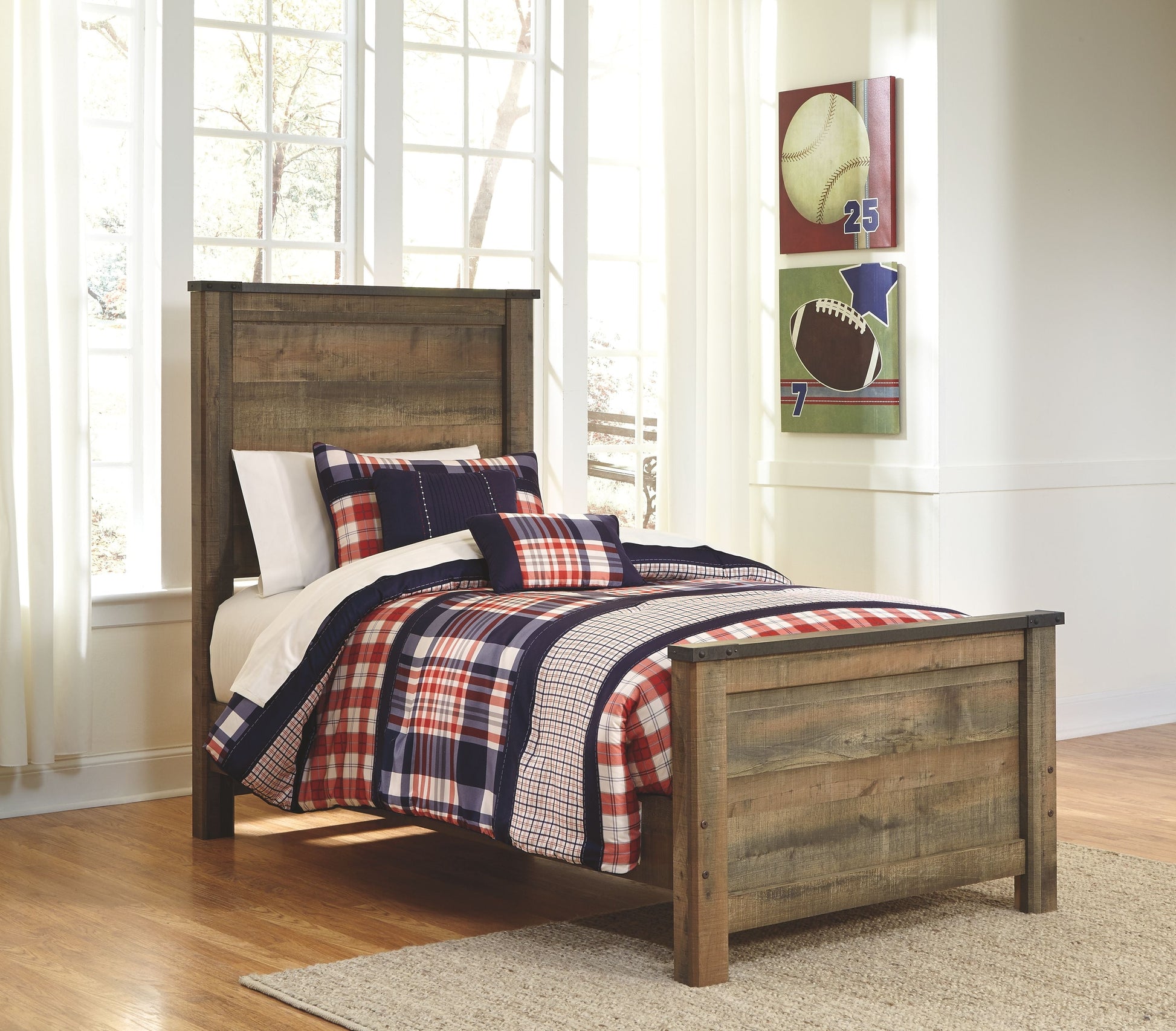 Signature Design by Ashley® Trinell - Panel Bed | Meri Furniture