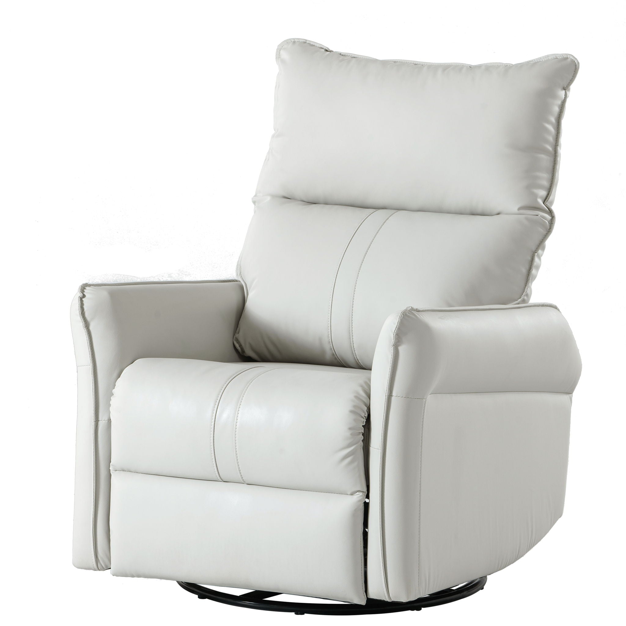 360° Modern Small Rocking Swivel Recliner Chair With Side Pocket
