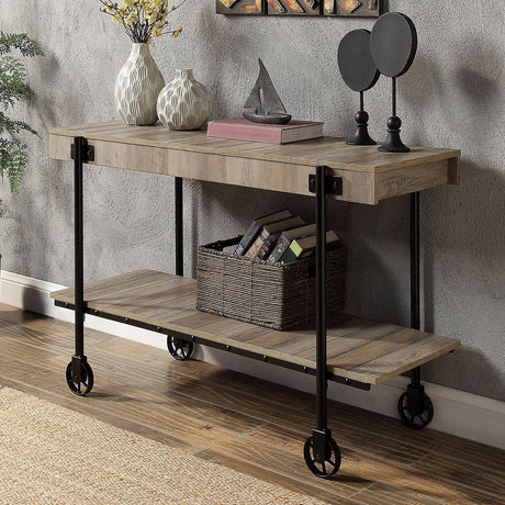 Furniture of America Lobb - Sofa Table - Natural Tone | Meri Furniture