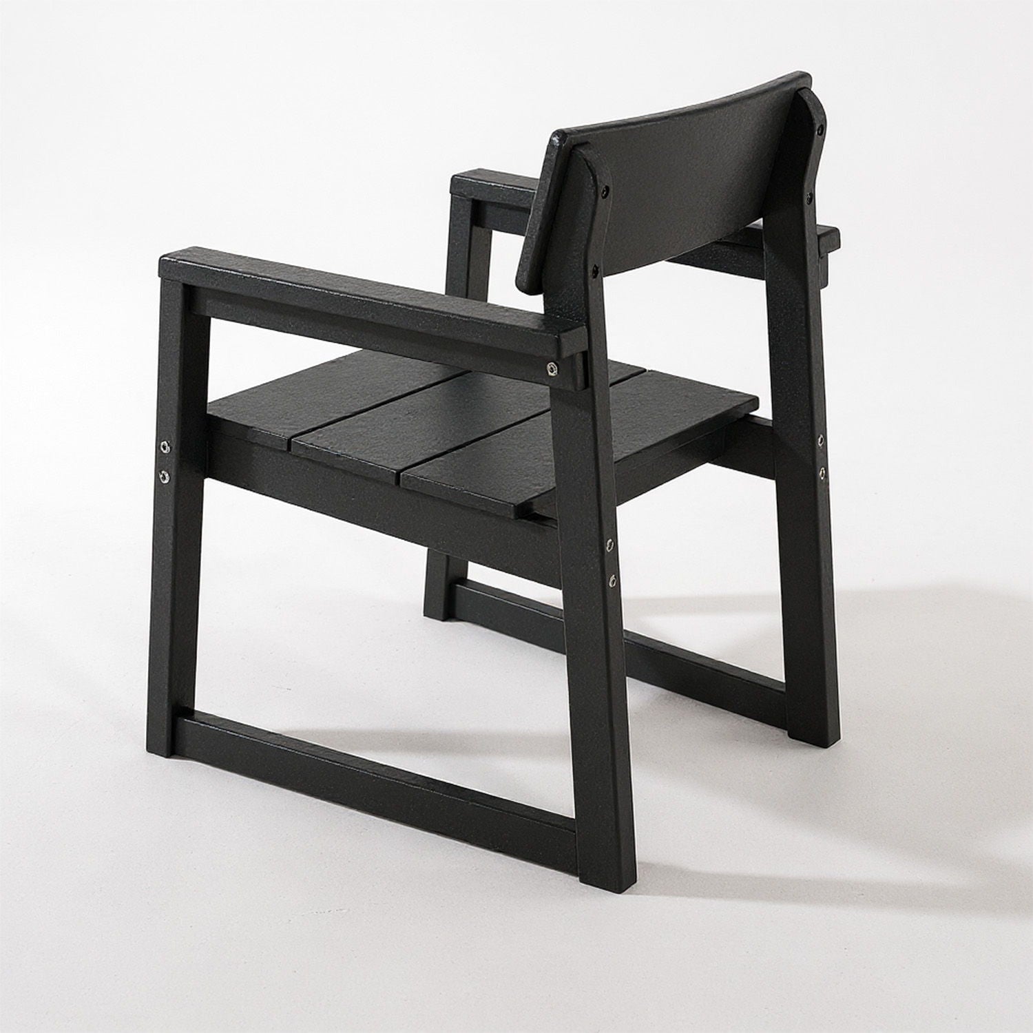 5 Piece Outdoor Dining Set, Table With Umbrella Hole And 4 Armrest Chairs