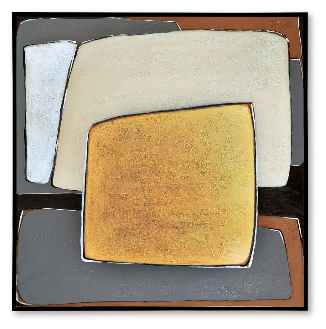 Signature Design by Ashley® Actman - Cream / Brown / Gray - Wall Art | Meri Furniture