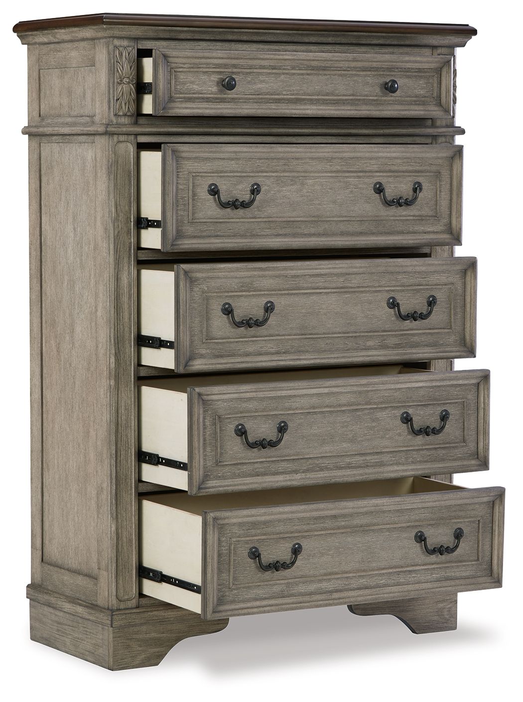 Signature Design by Ashley® Lodenbay - Antique Gray - Five Drawer Chest | Meri Furniture