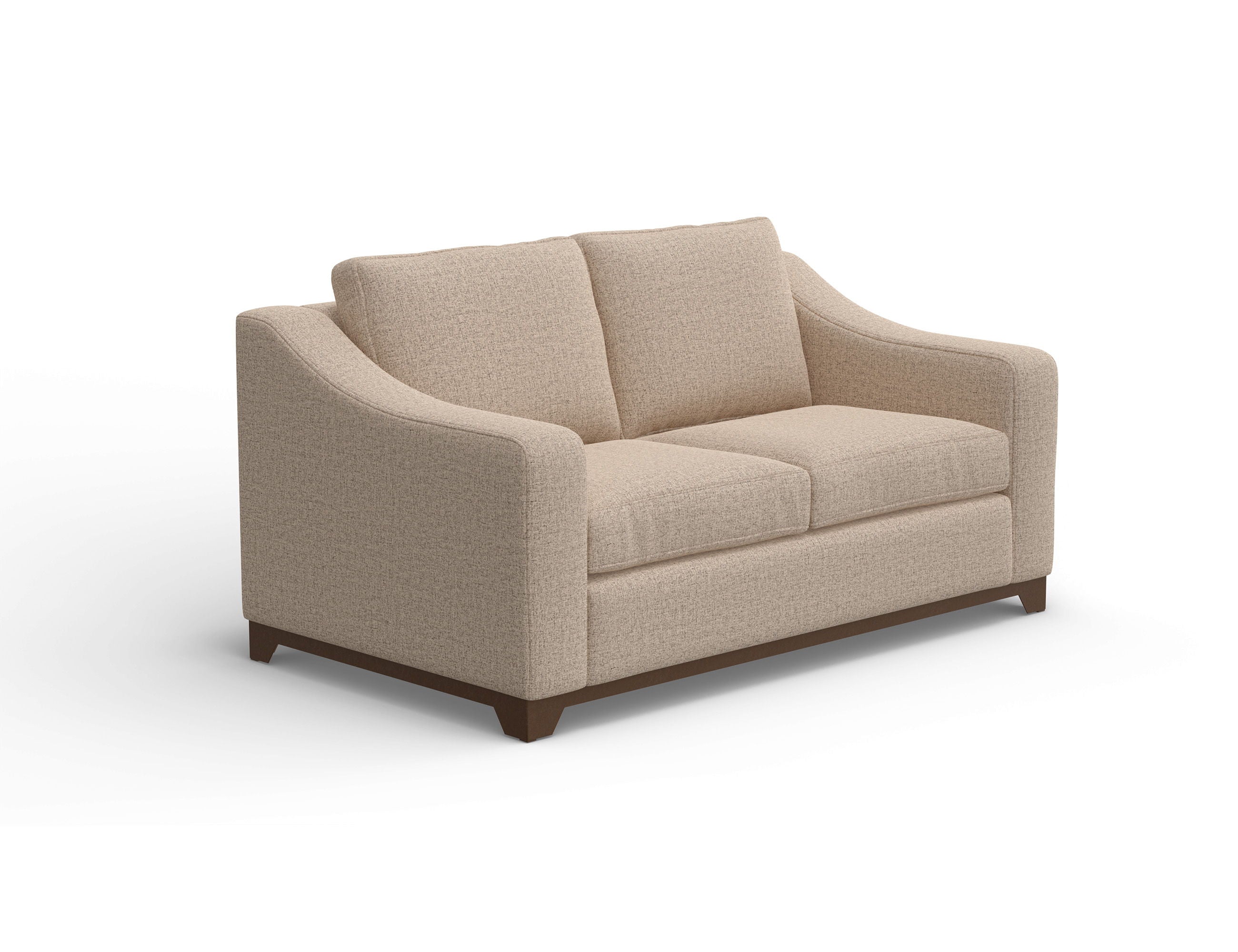 International Furniture Direct Natural Parota - Loveseat - Capuccino Brown | Meri Furniture