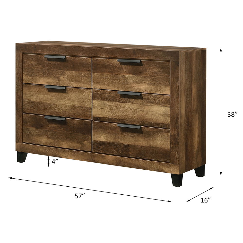 Morales - Dresser - Rustic Oak