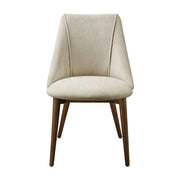 Willene - Side Chair Set of 2) - Beige Fabric & Walnut
