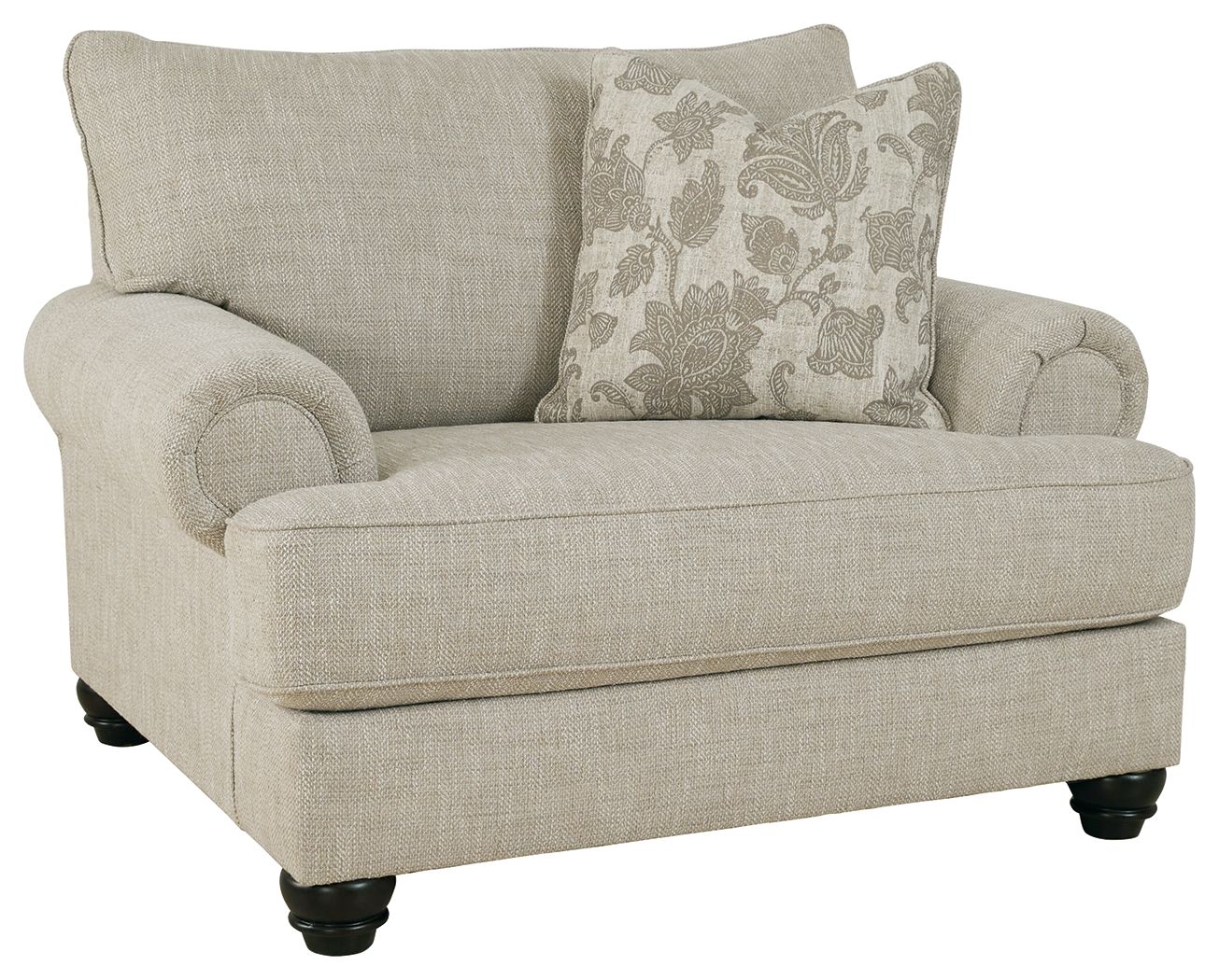 Ashley Furniture Asanti - Fog - Chair And A Half | Meri Furniture