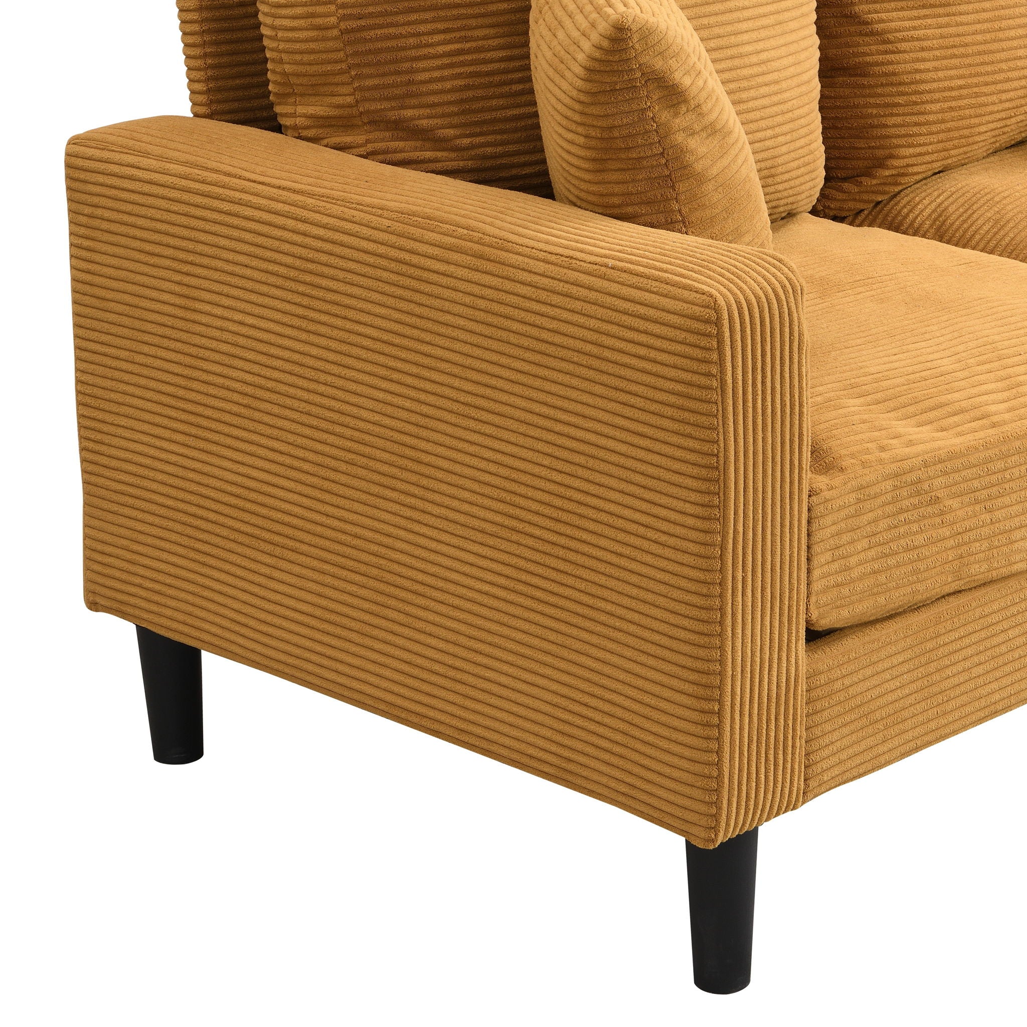 Modern Upholstered Loveseat Sofa, High Resilience