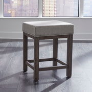 Liberty Furniture Tanners Creek - Upholstered Console Stool (3 Piece Set) - Dark Gray | Meri Furniture