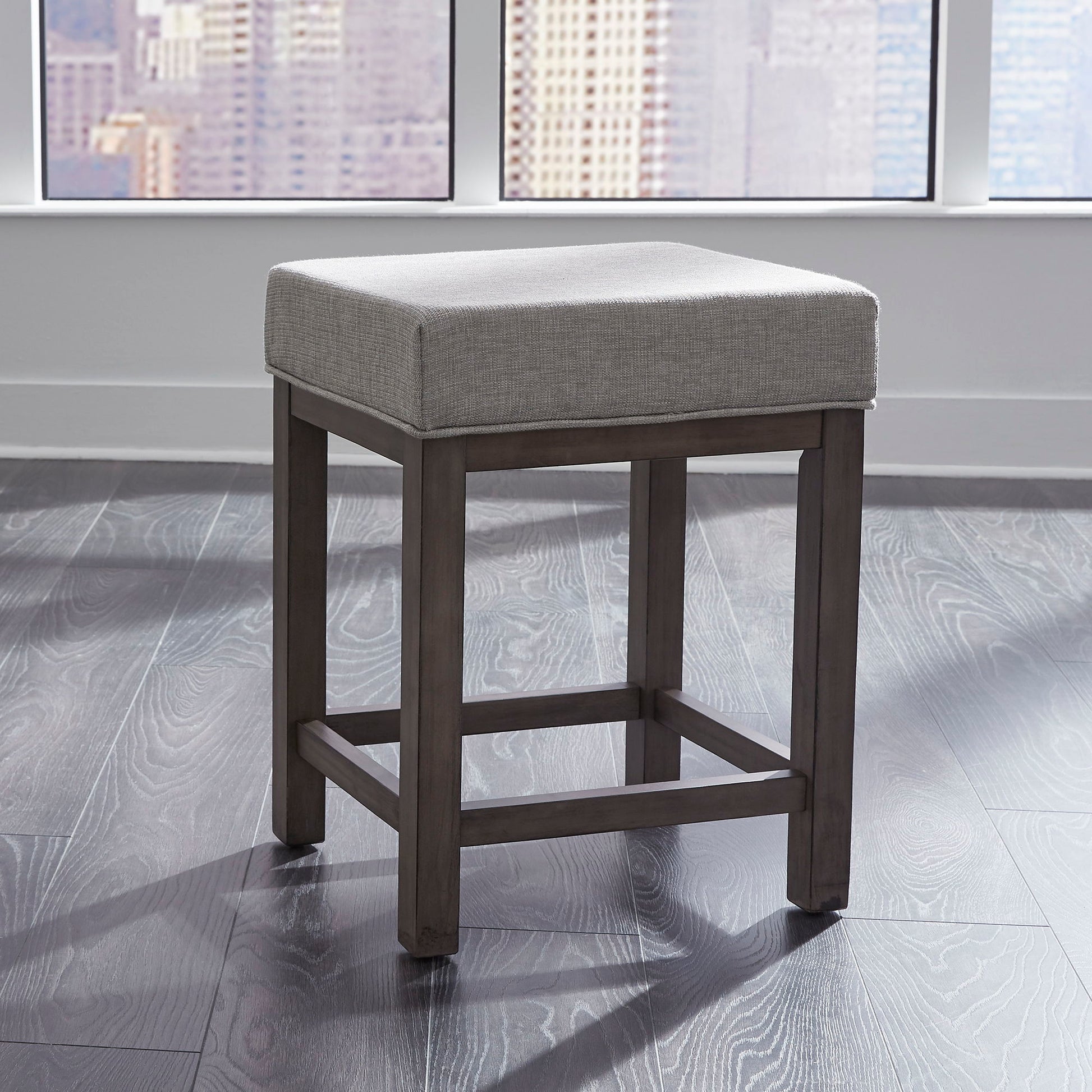 Liberty Furniture Tanners Creek - Upholstered Console Stool (3 Piece Set) - Dark Gray | Meri Furniture