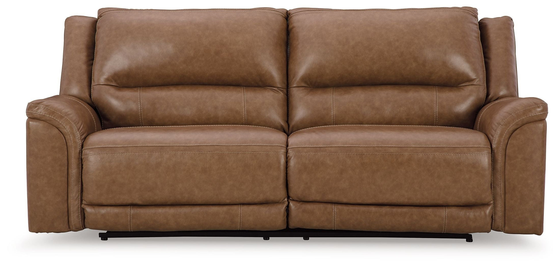 Signature Design by Ashley® Trasimeno - Caramel - 2 Seat Pwr Rec Sofa Adj Headrest | Meri Furniture
