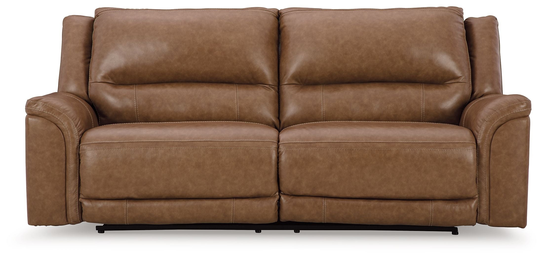 Signature Design by Ashley® Trasimeno - Caramel - 2 Seat Pwr Rec Sofa Adj Headrest | Meri Furniture