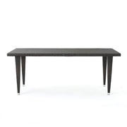 Reflect - Outdoor Dining Table With Rattan Cover - Dark Gray
