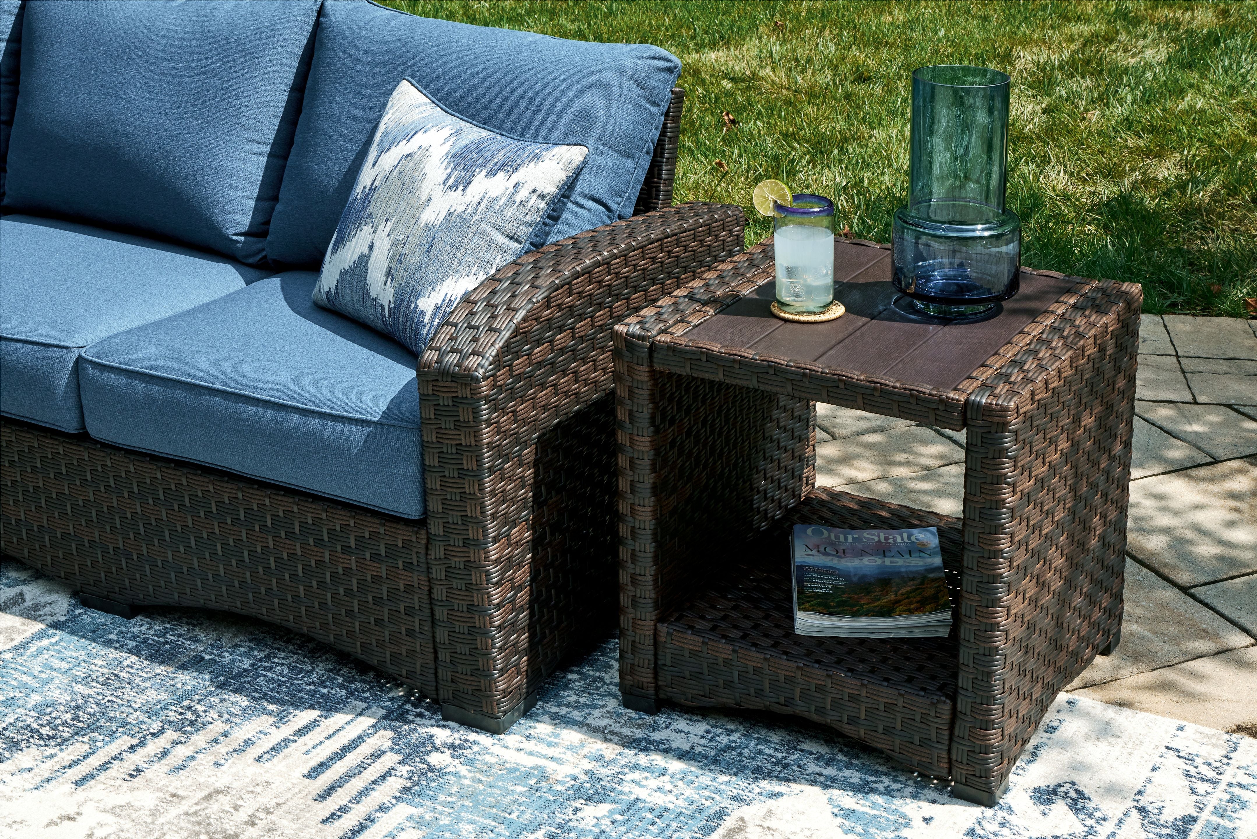 Signature Design by Ashley® Windglow - Brown - Square End Table | Meri Furniture