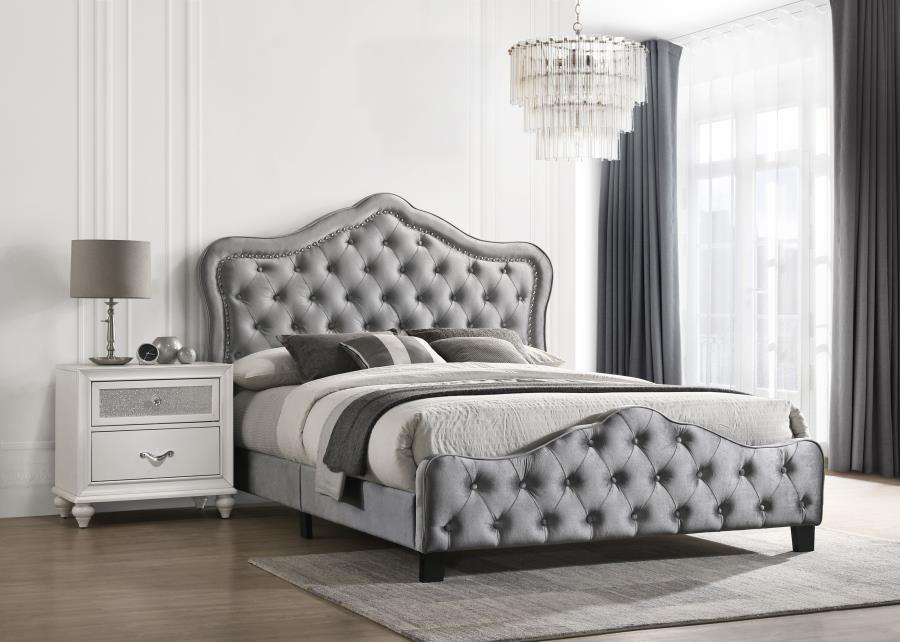 Coaster Fine Furniture Bella - Upholstered Panel Bed | Meri Furniture