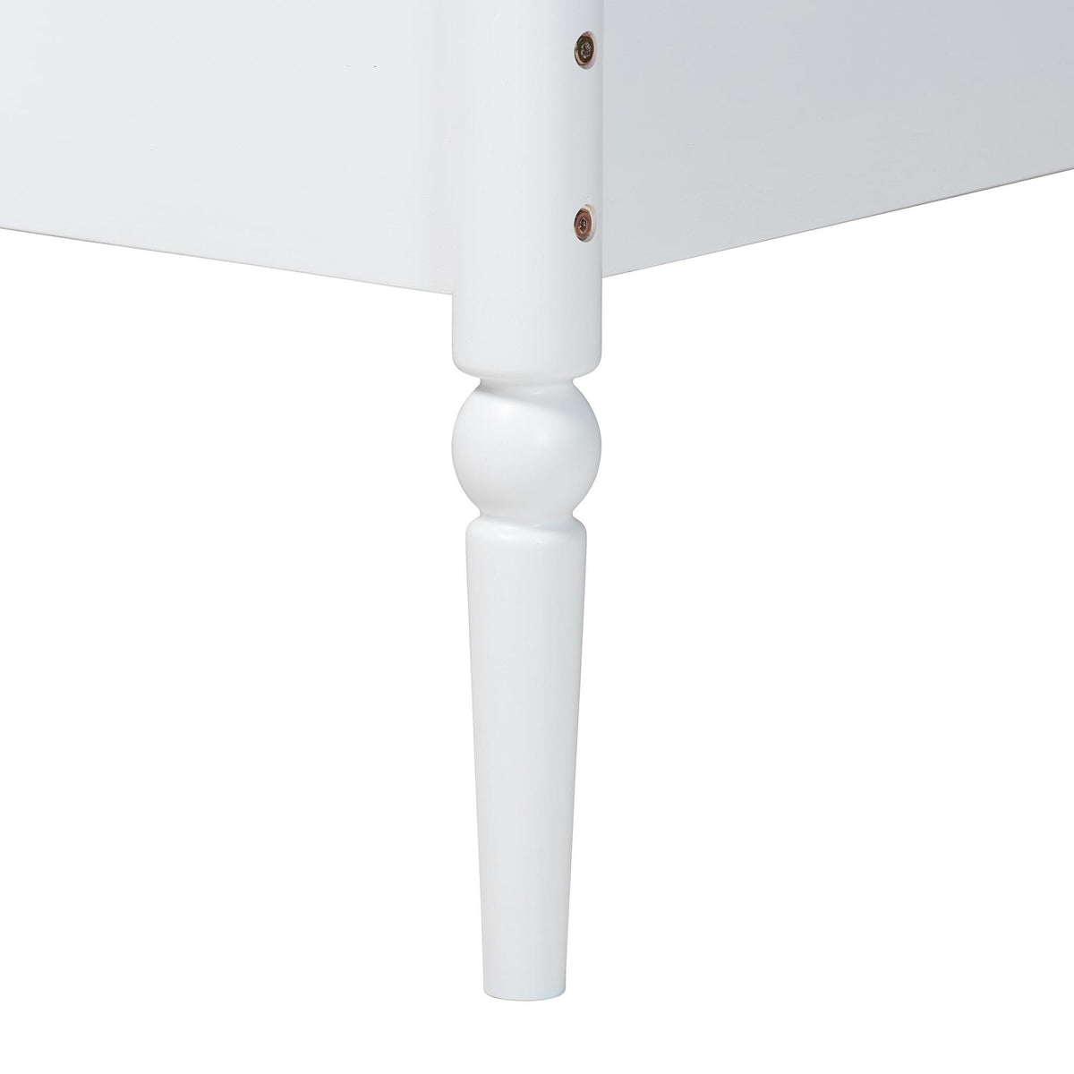 Lucera Bobbin Bunk Bed with Ladder, White