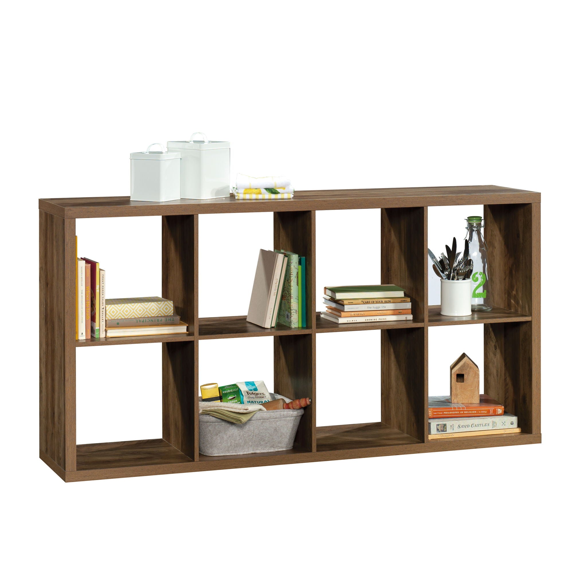 8-Cube Organizer Storage Bookcase Rural Pine