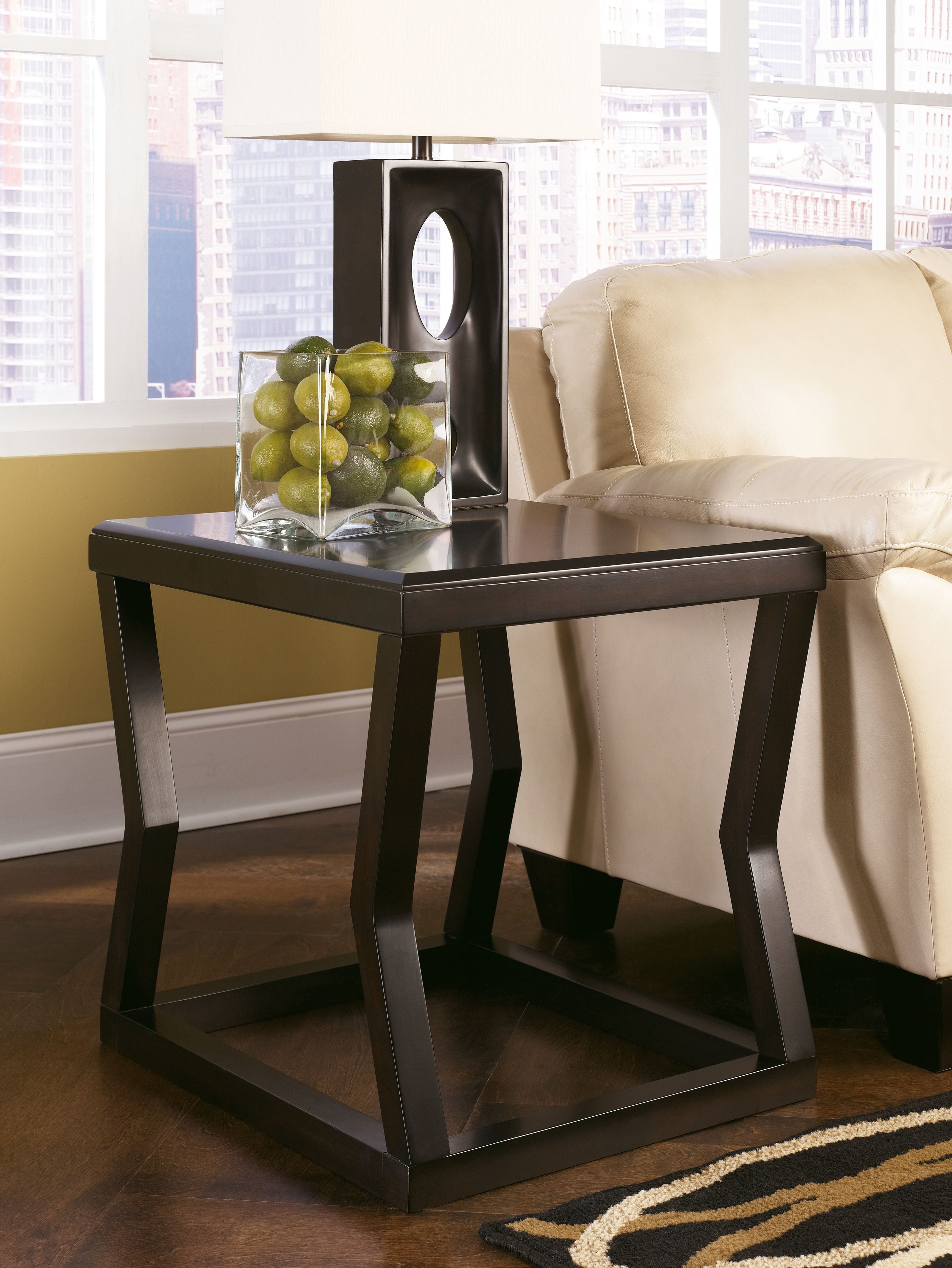 Ashley Furniture Kelton - Espresso - Rectangular End Table | Meri Furniture