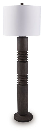 Fainwell - Poly Floor Lamp - Distressed Black