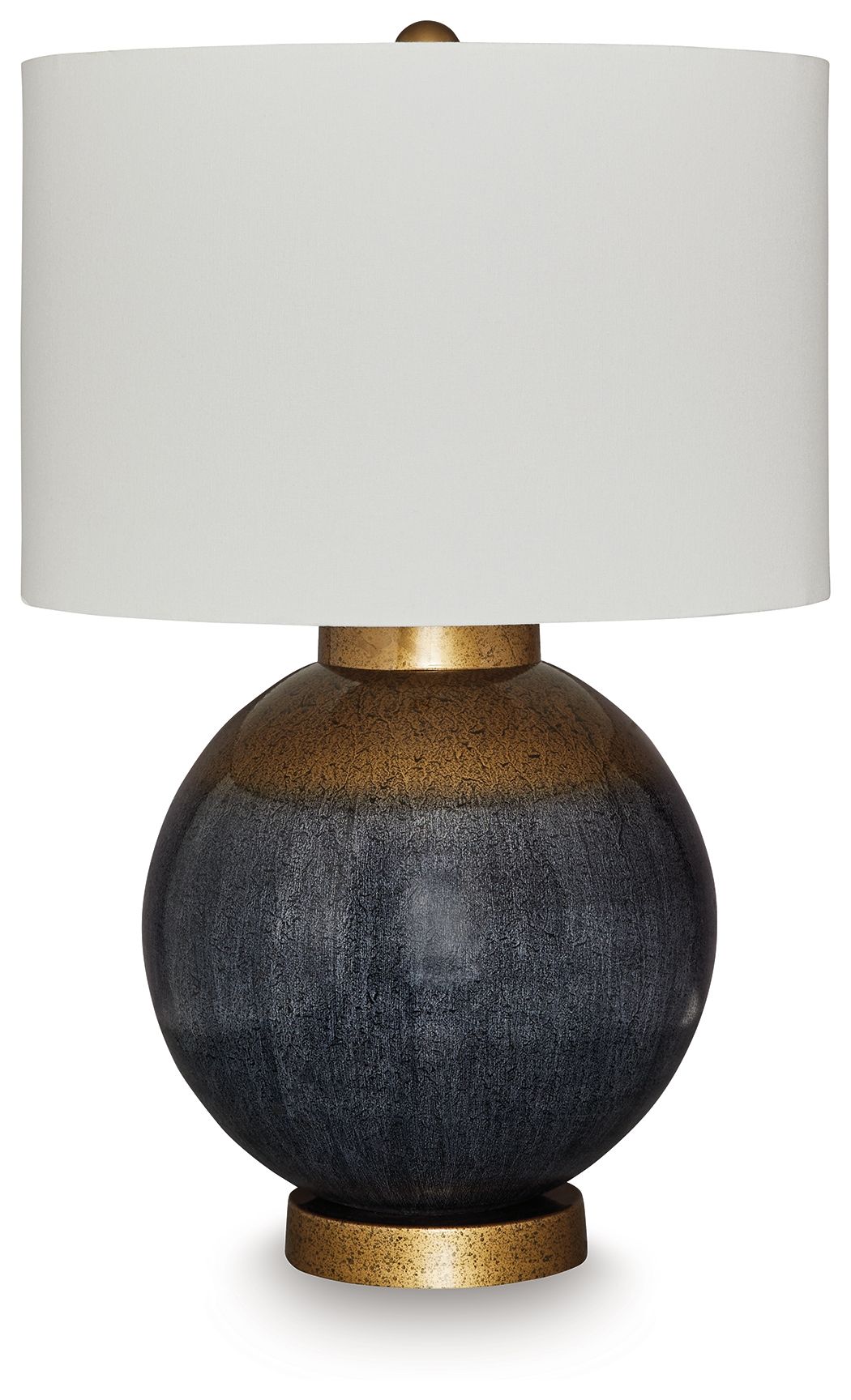Signature Design by Ashley® Adara - Blue / Gold Finish - Metal Table Lamp | Meri Furniture