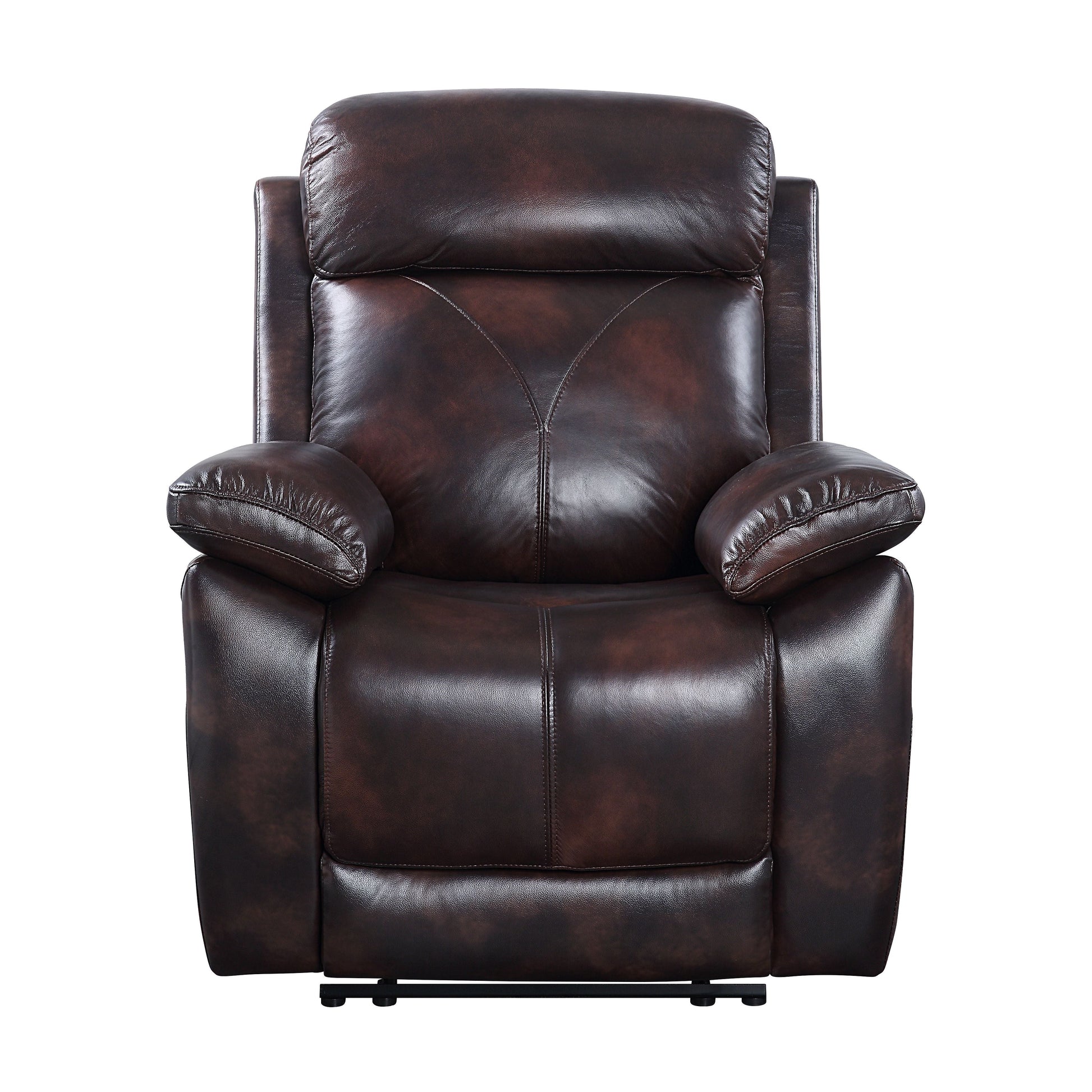 ACME Perfiel - Recliner - 2 Tone Dark Brown Top Grain Leather | Meri Furniture