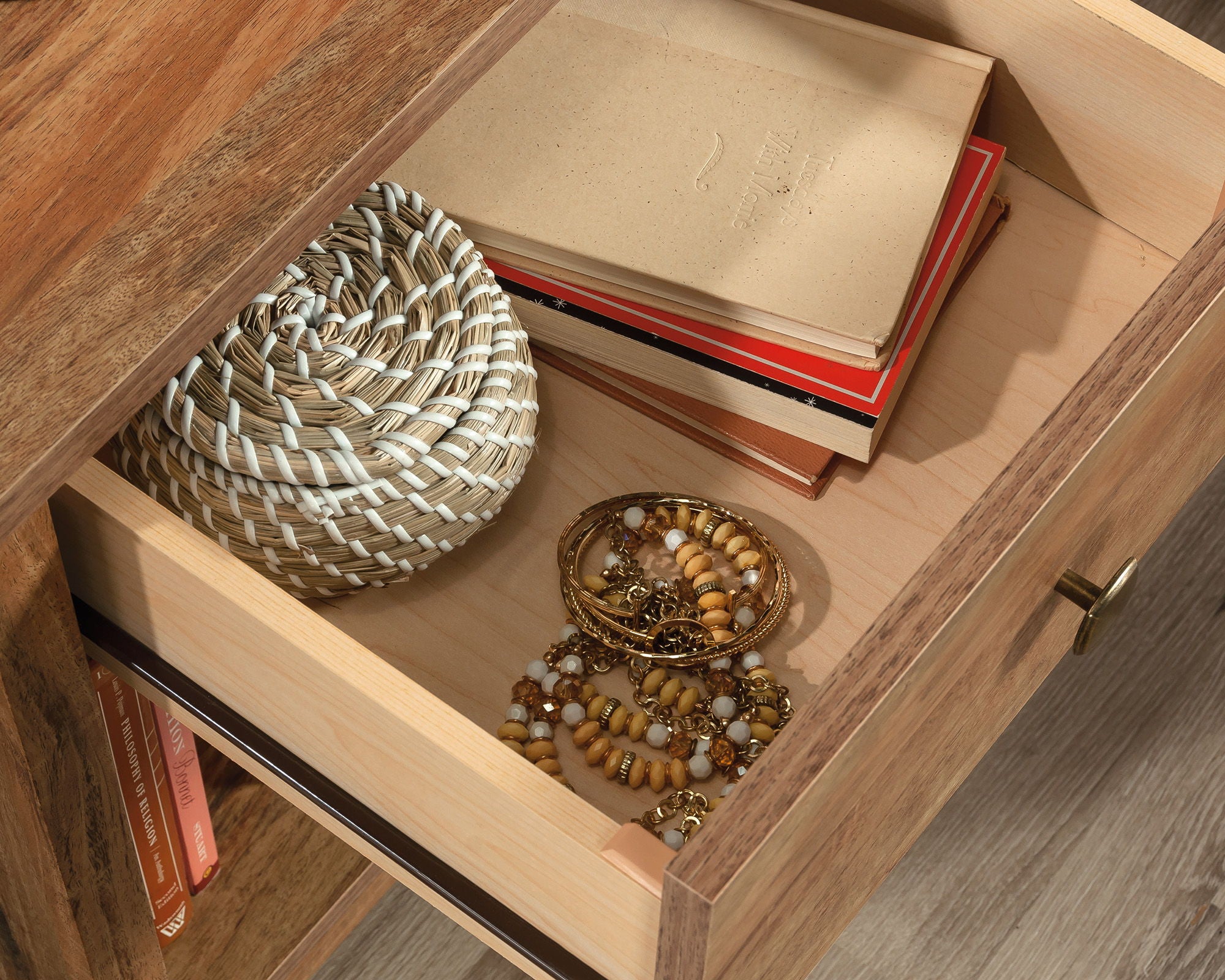 Night Stand with Drawer in Sindoori Mango