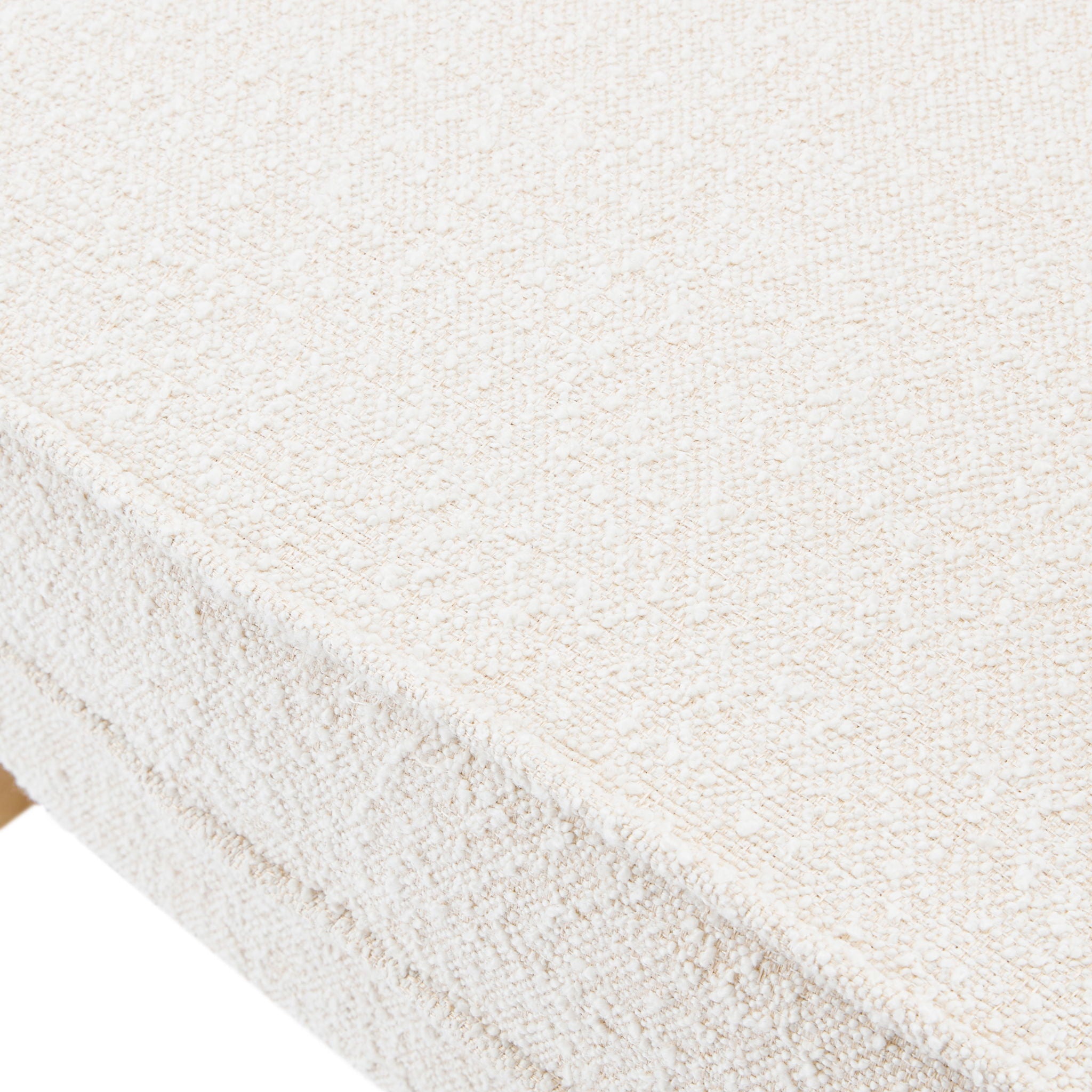 Vintage Style Club Chair, Granular Plush Fabric, Rubber Wood Legs - Almond