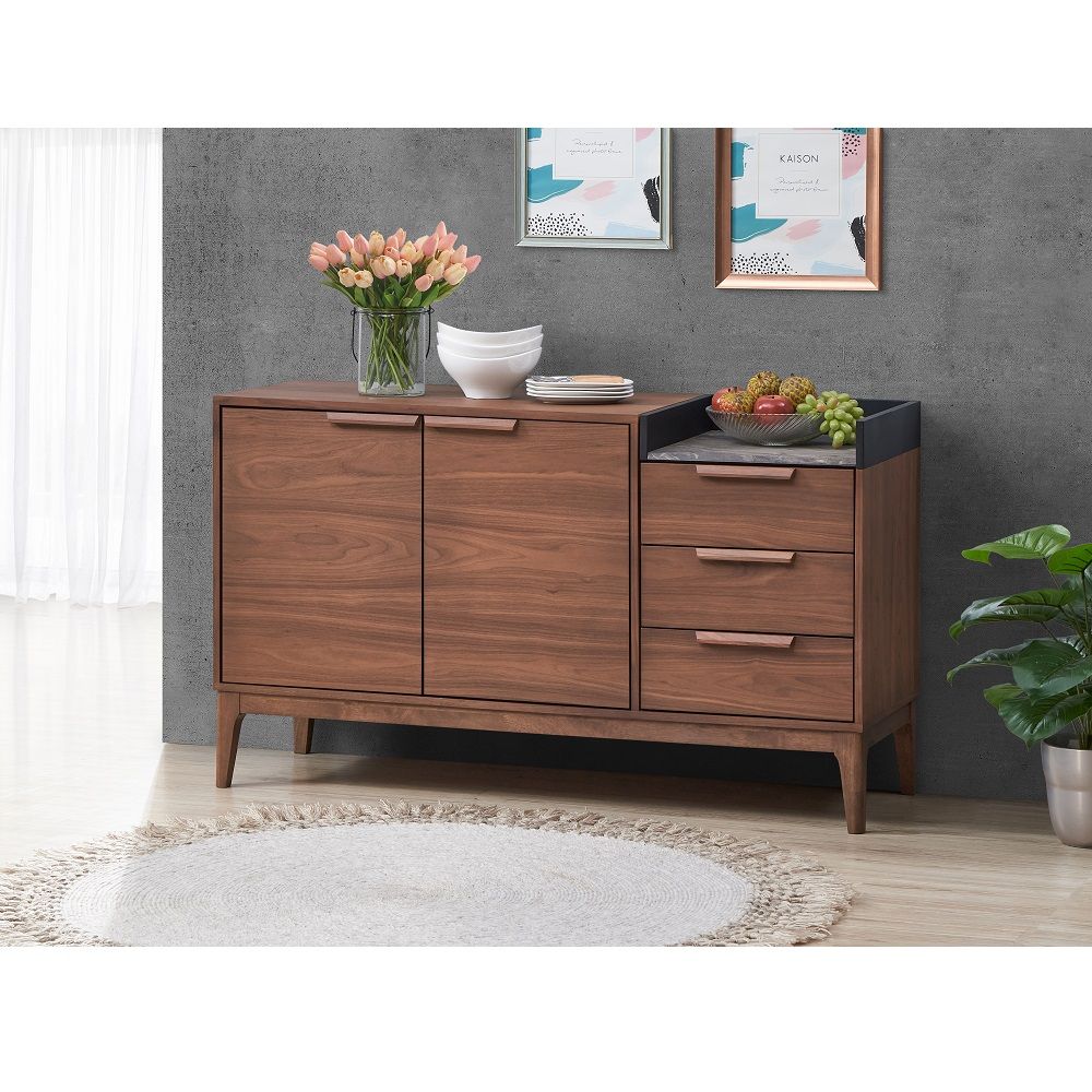 ACME Bevis - Server - Green & Walnut | Meri Furniture