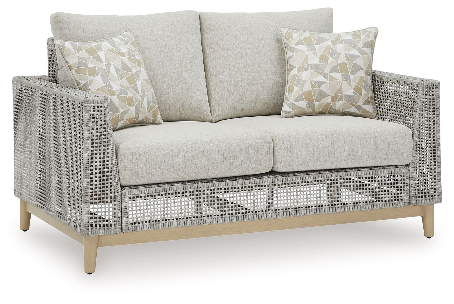 Signature Design by Ashley® Seton Creek - Gray - Loveseat With Cushion | Meri Furniture