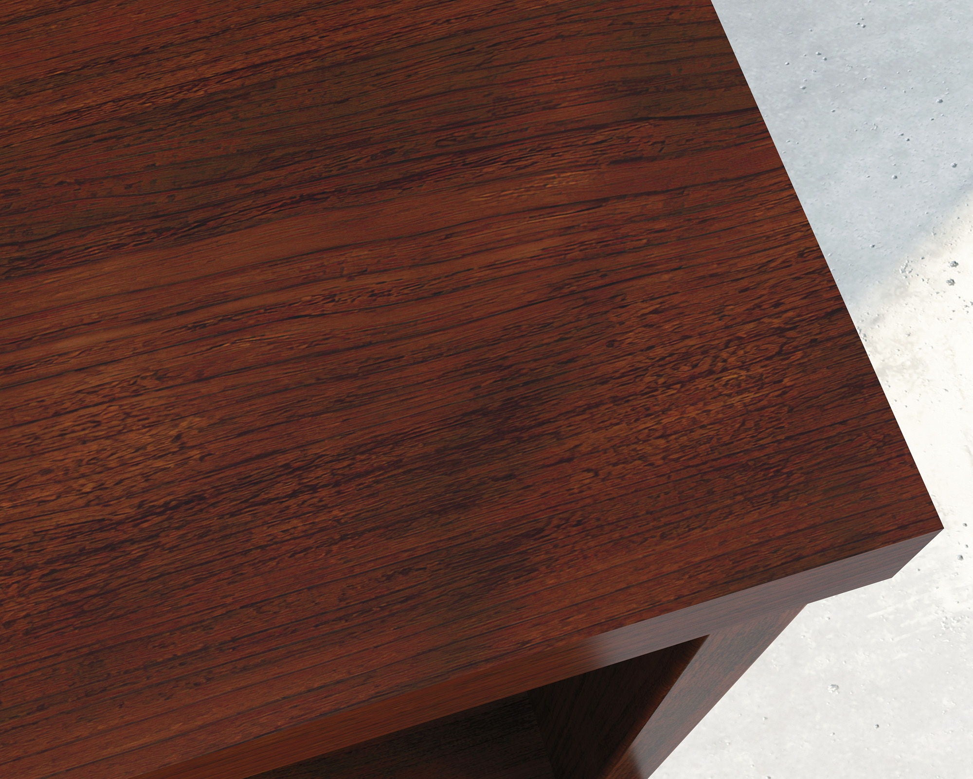 Reception Desktop Hutch in Classic Cherry