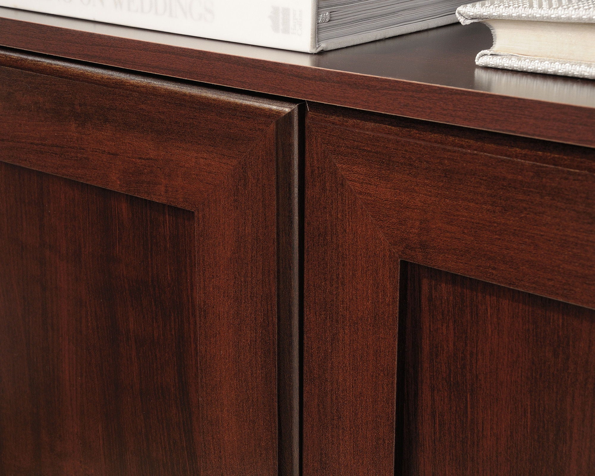Bookcase With Doors in Select Cherry