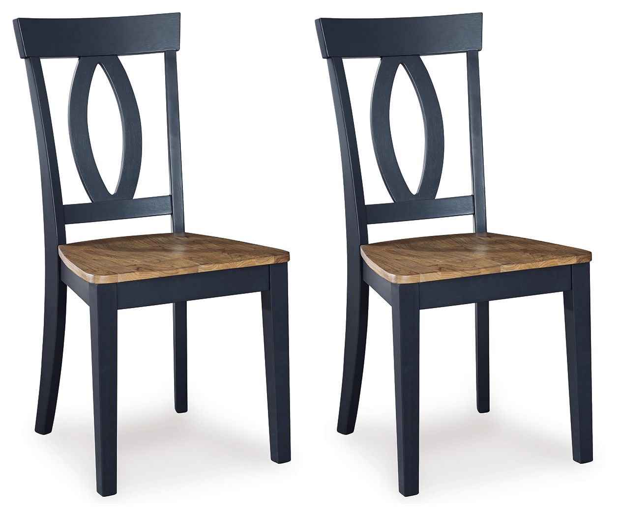 Signature Design by Ashley® Landocken - Brown / Blue - Dining Room Side Chair (Set of 2) | Meri Furniture