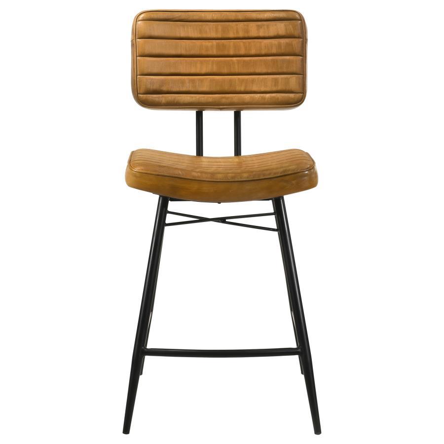 Coaster Fine Furniture Partridge - Leather Counter Chair (Set of 2) | Meri Furniture