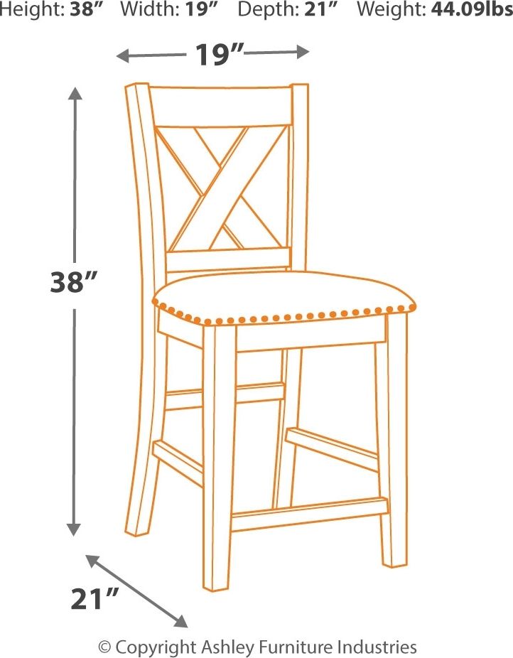 Signature Design by Ashley® Caitbrook - Rectangular Counter Table Set | Meri Furniture
