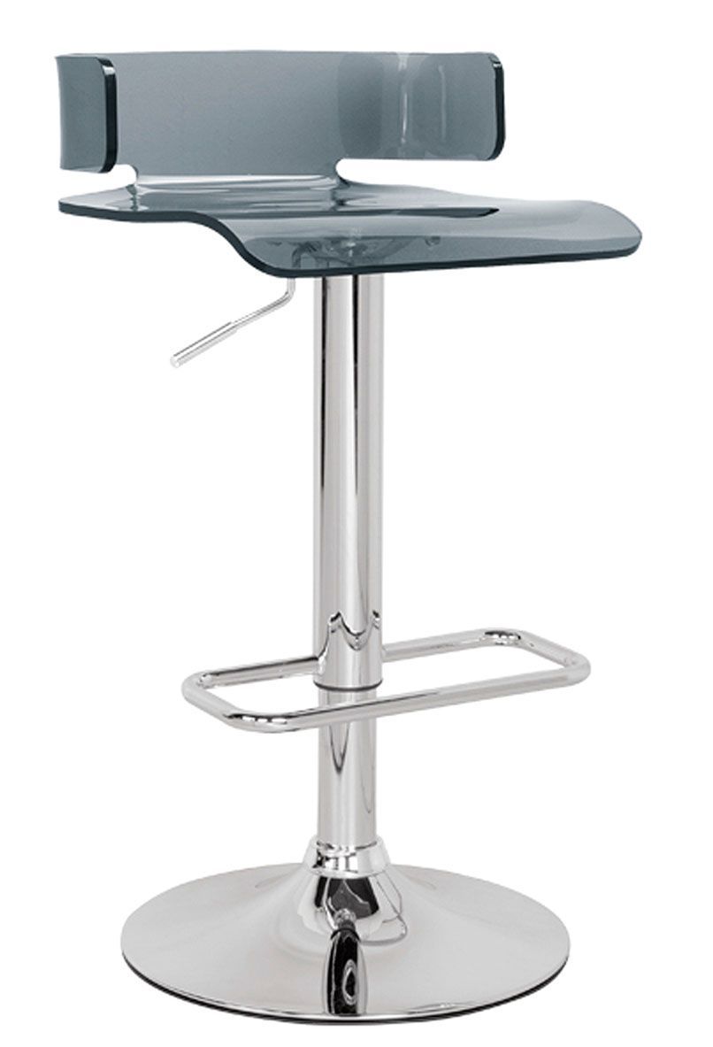 ACME Rania acrylic stool is perfect for any modern style Decor. This chair has a seat with a small flat back, and not only can it adjust in height, but also has swivel capabilities so none of your guests miss out on anything. Some Assembly Required. | Mer