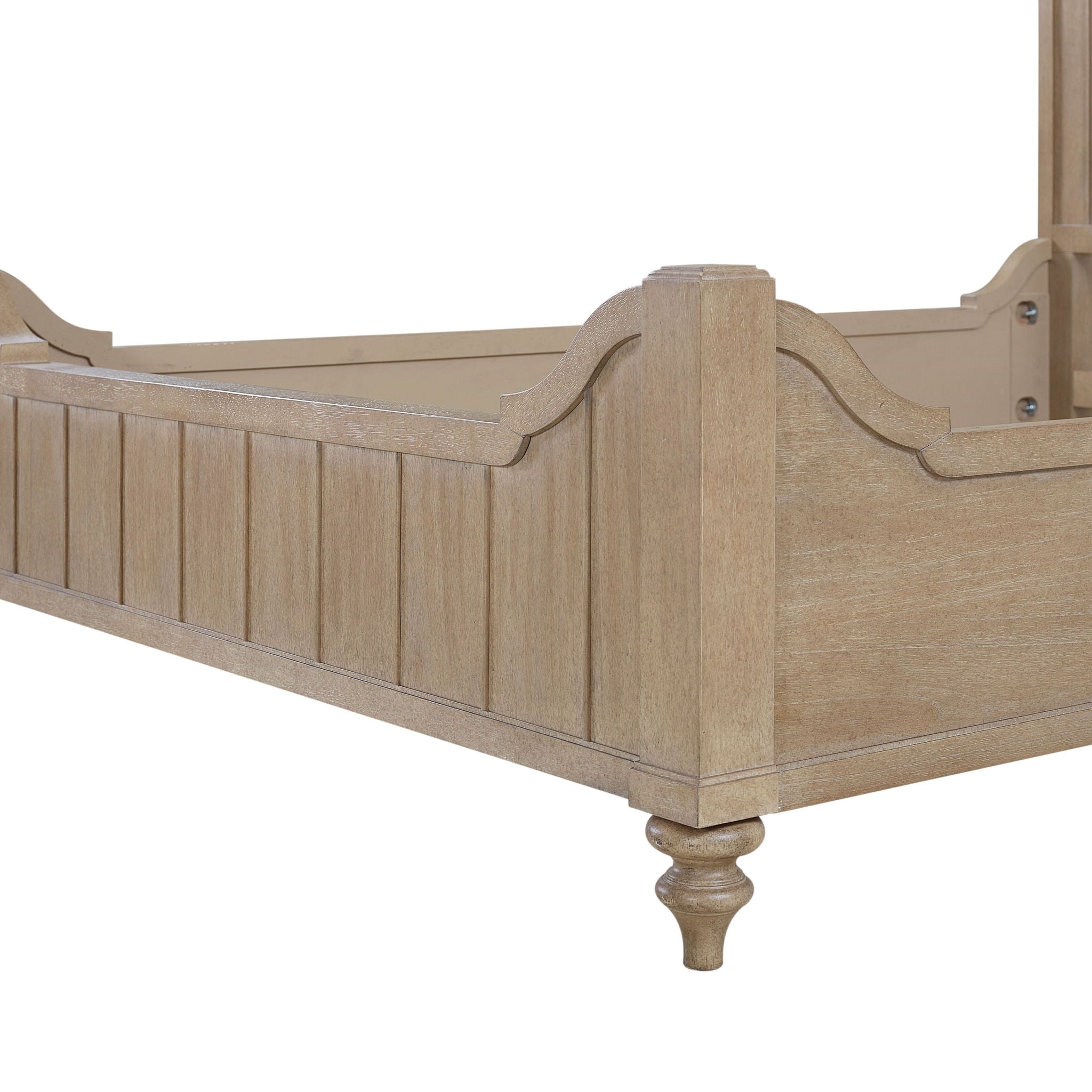 Elegant Design Panel Bed With Transitional Casual Design