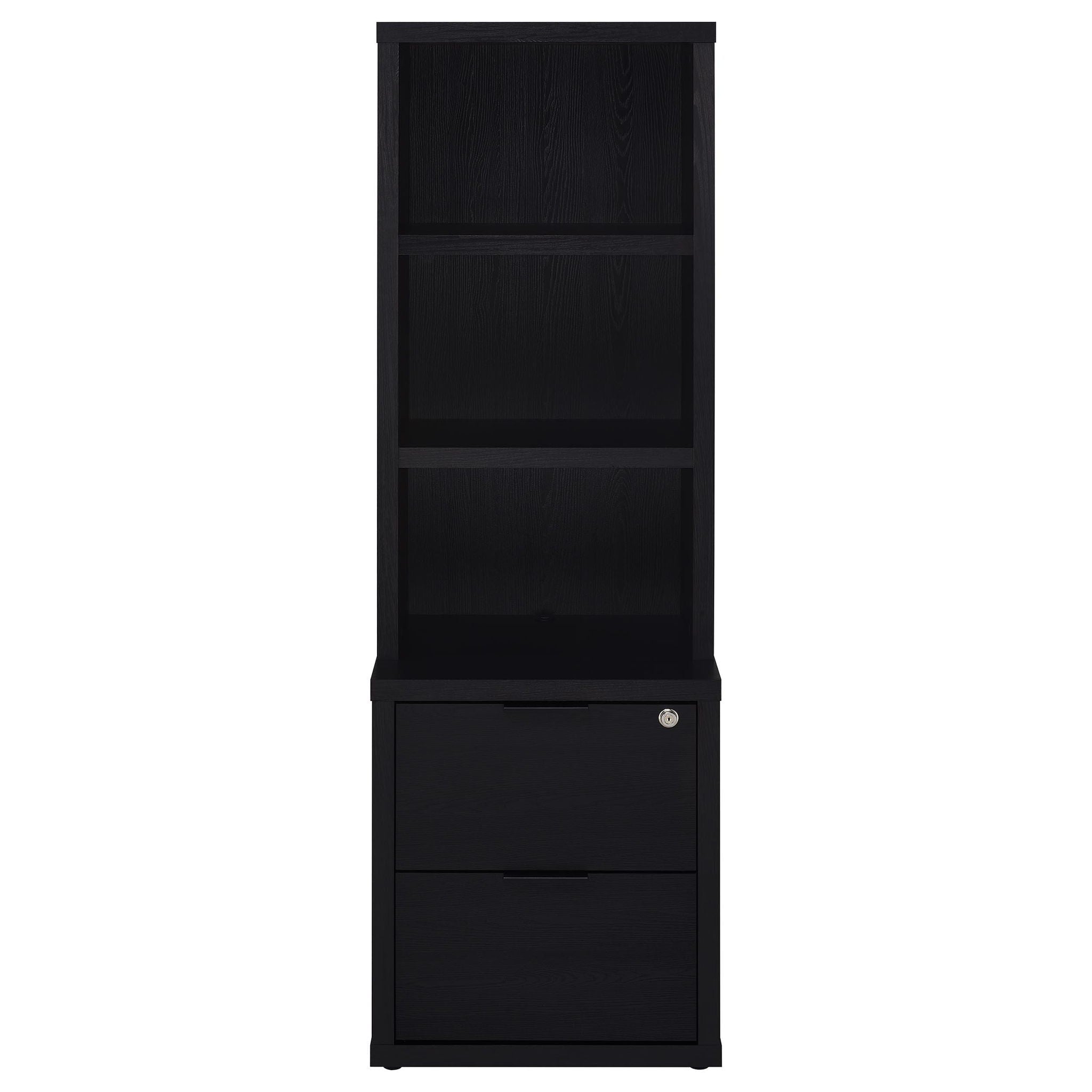 Westpark 3-piece Queen Bedroom Set Bookcase Headboard Black